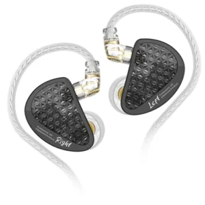 Auriculares IEM KZ AS16 Pro  de 8 núcleos con cancelación de ruido negros